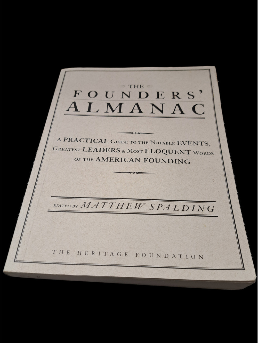 2001 first edition of The Founders' Almanac